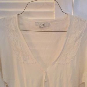 White lace cardigan